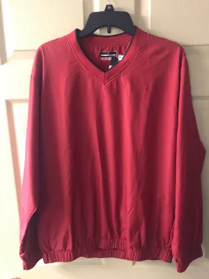 € Mens NEW Medium Grand Slam Golf Pullover Jacket Windbreaker Chili Pepper Red NWT