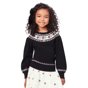 American Girl® x Janie and Jack Rose Fair Isle Sweater for Girls