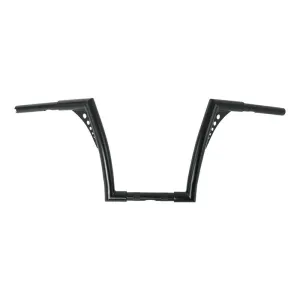 Attitude Inc Bonanza Handlebar, Black Powder Coat 12 Inc , 1-1/4 in. Ape Hangers, For Harley Softail Sportster Fat Boy Dyna