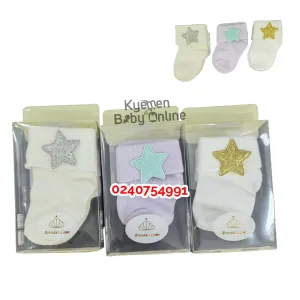 Baby Socks 3pcs (Brenda's Love Star)