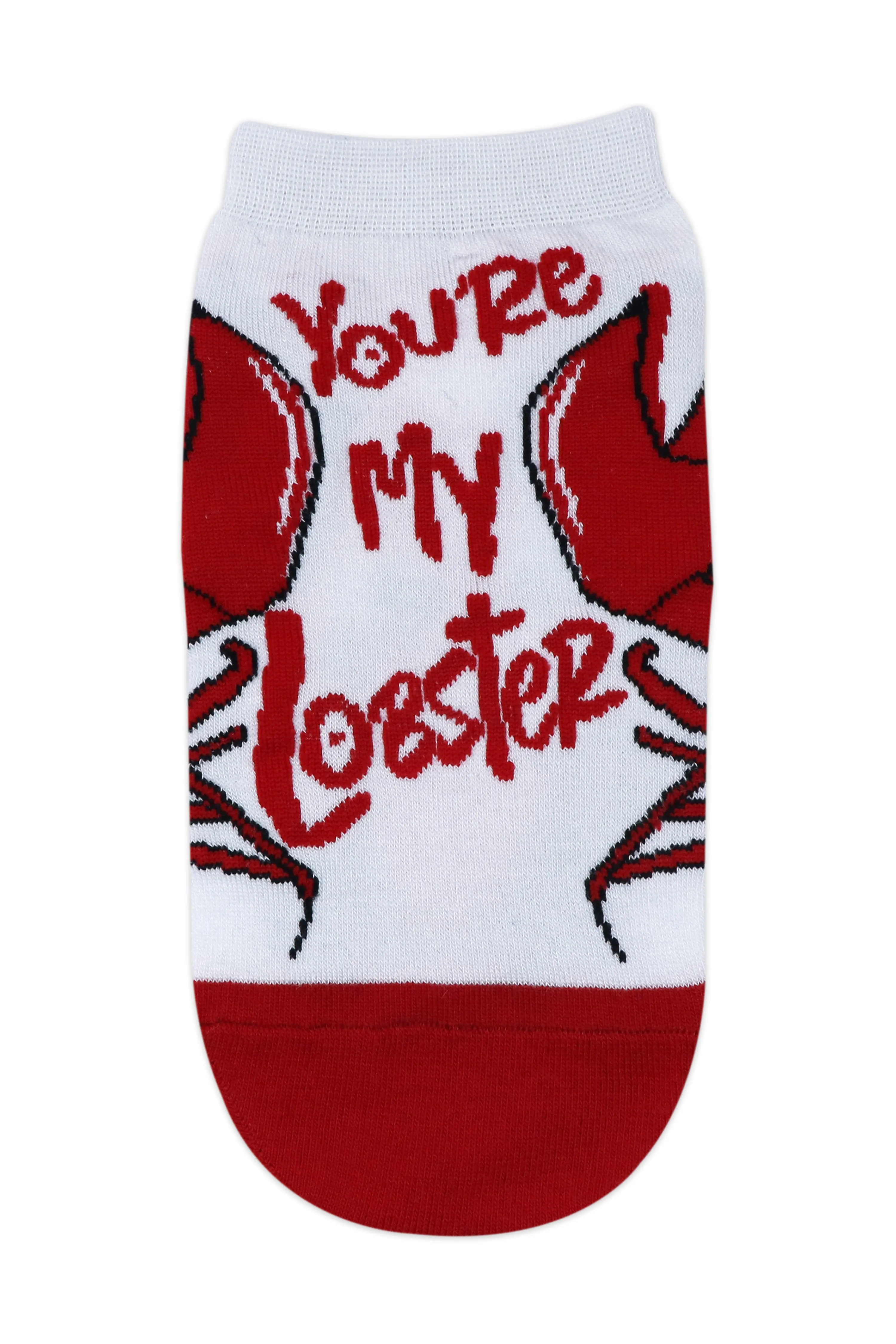 Balenzia x Friends  "You are my lobster" & "Living my best life with friends" Lowcut socks for women (Pack of 2 Pairs/1U) - White