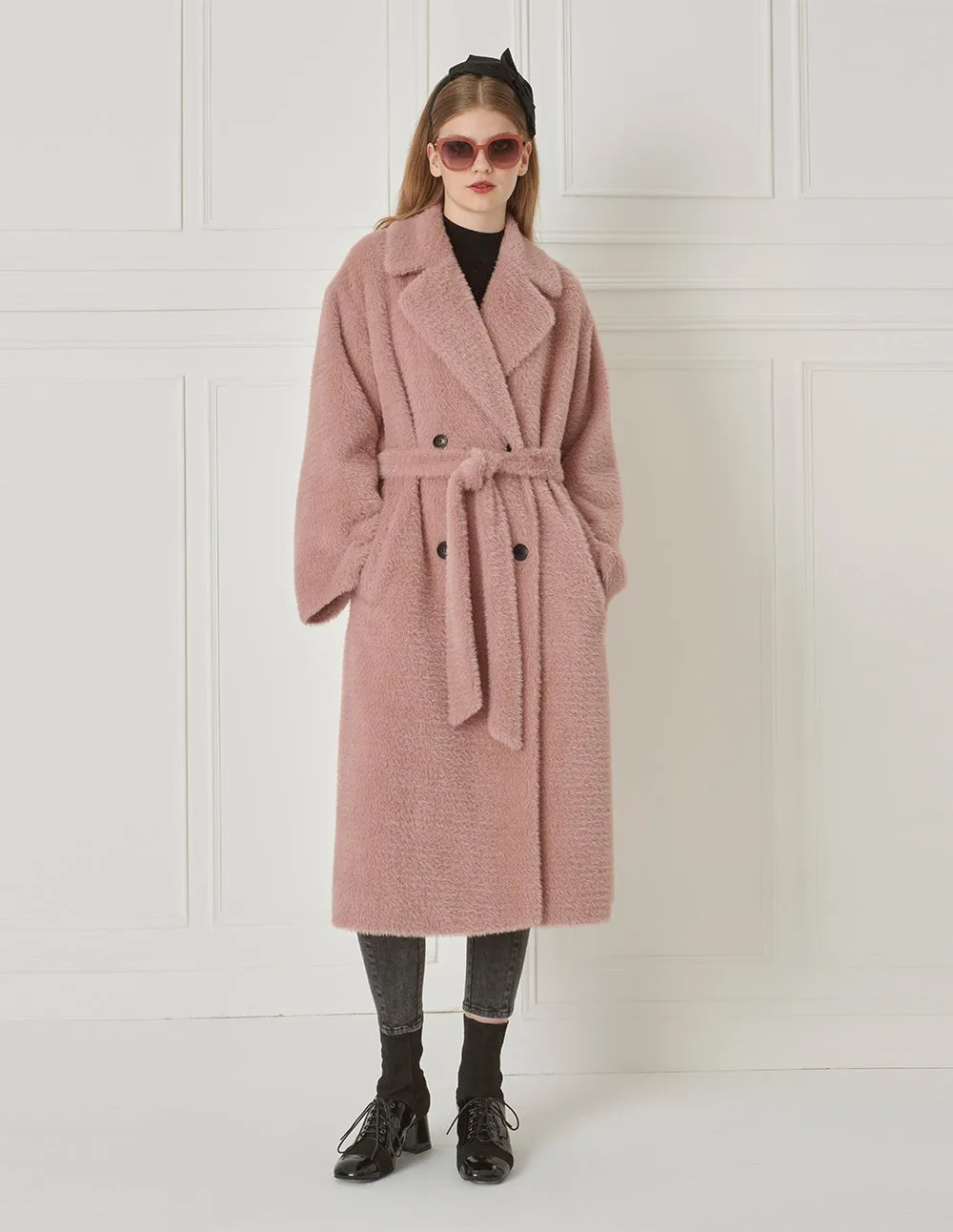 BORA AKSU Plush Classic Double-Breasted Coat