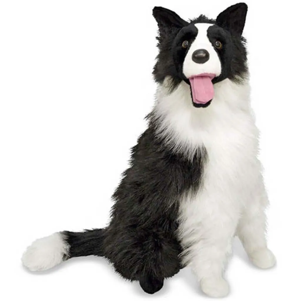 Border Collie Dog Giant Stuffed Animal