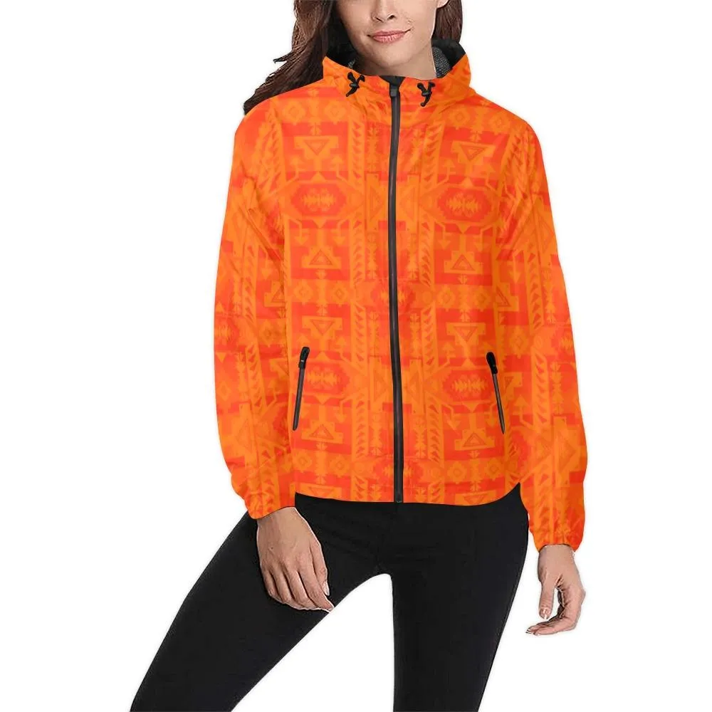 Chiefs Mountain Orange Unisex Windbreaker