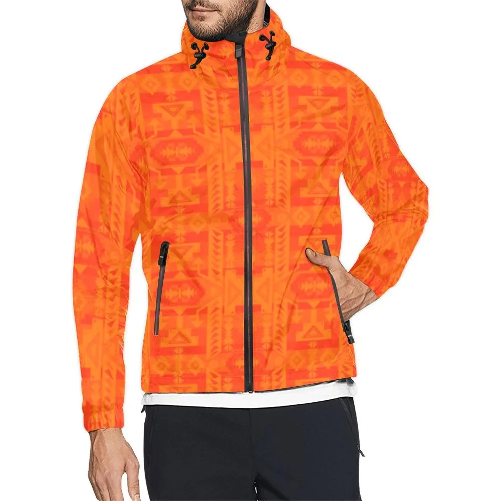 Chiefs Mountain Orange Unisex Windbreaker