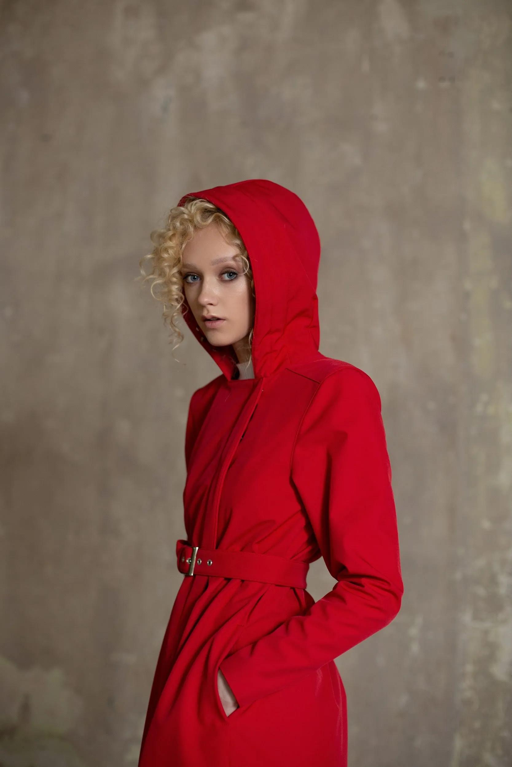 Classic Raincoat Red