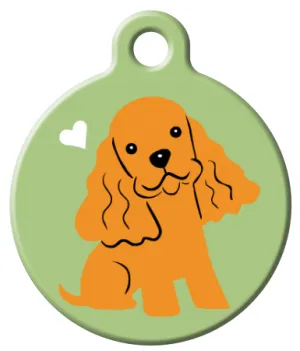 Cocker Spaniel Dog ID Tag