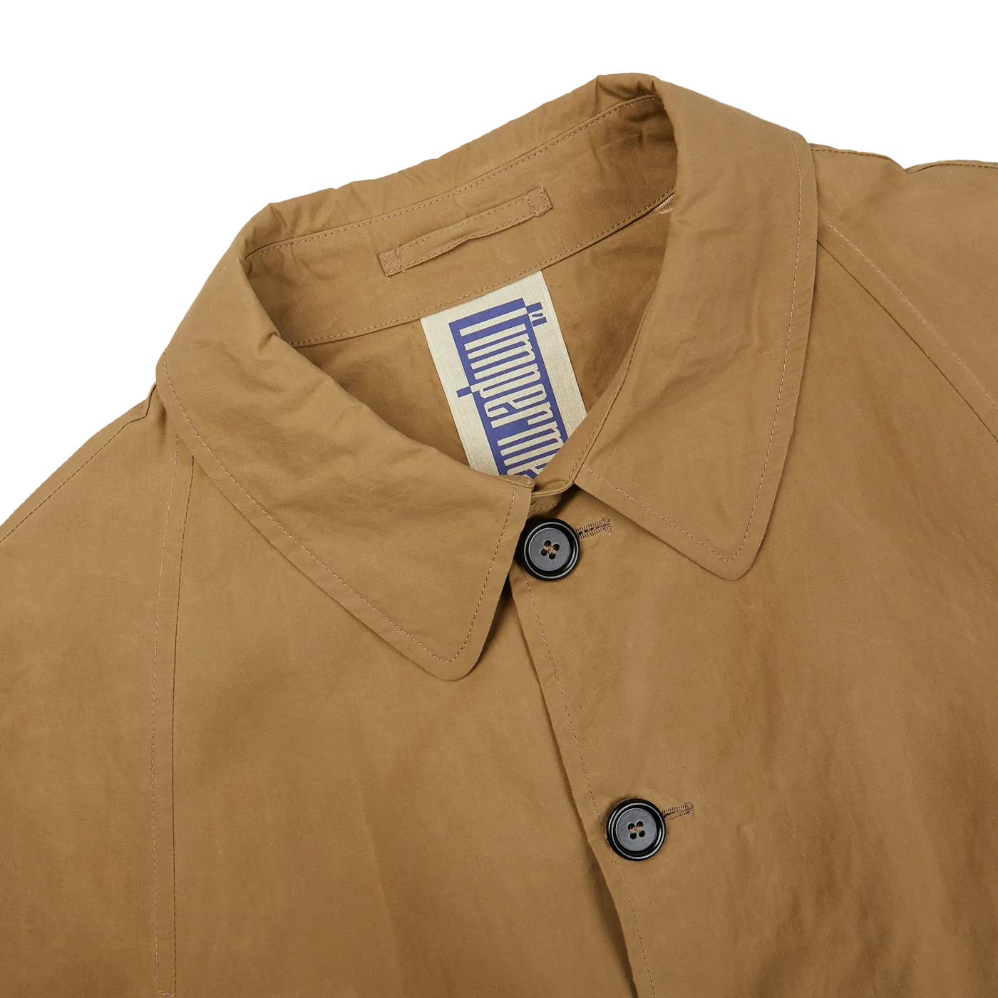 Dark Beige Waxed Cotton Kamikaze Trenchcoat