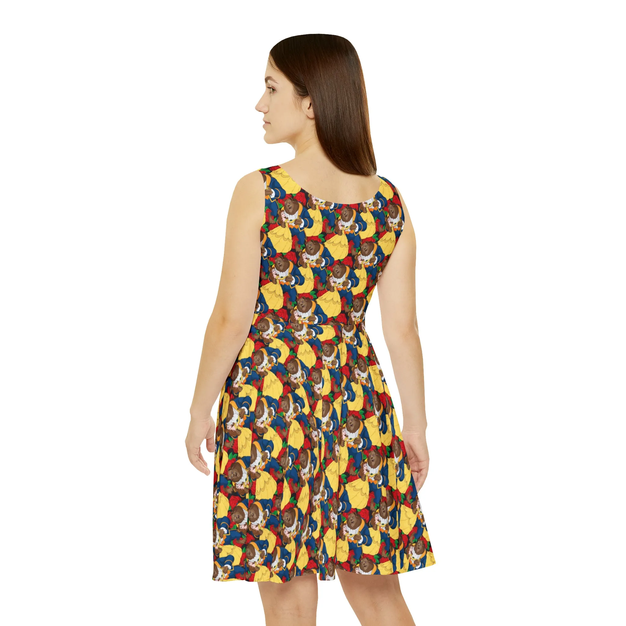 Disney Beauty And The Beast Dancing Beauty Women's Skater Dress