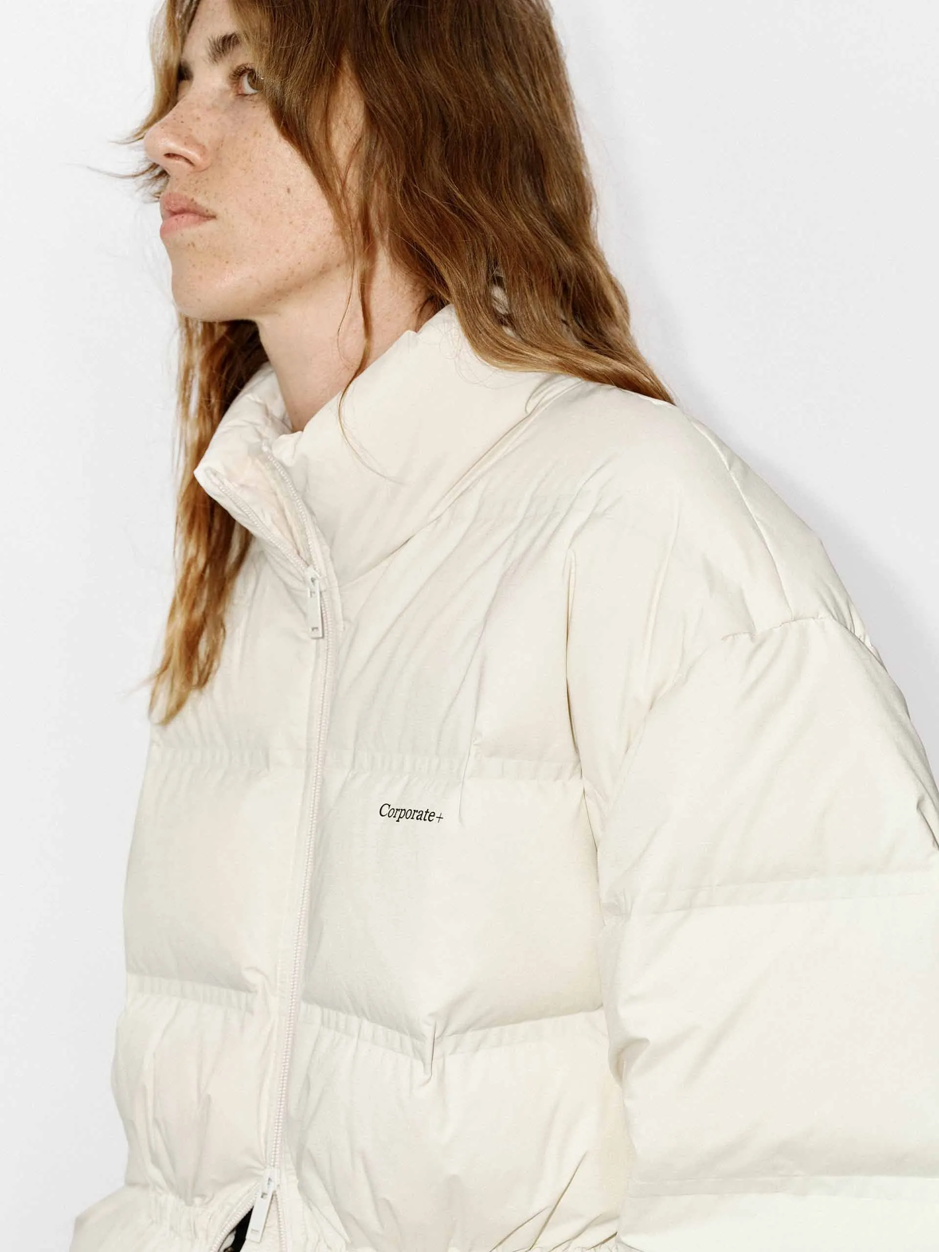 Drawstring Waist Down Jacket