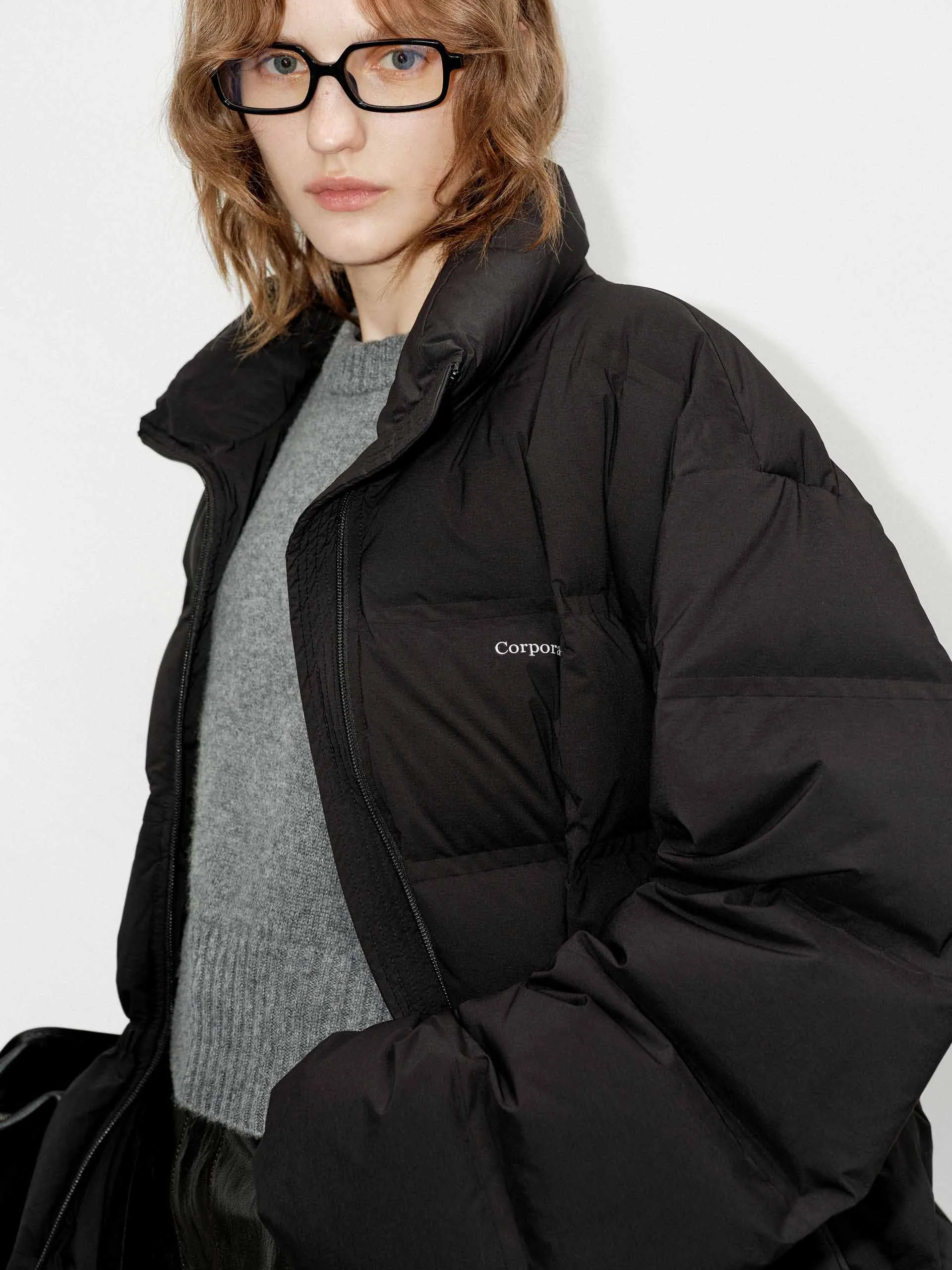 Drawstring Waist Down Jacket