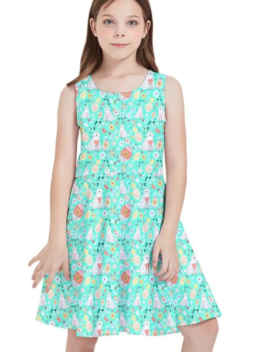 Easter Bunny Kids' Skater Dress