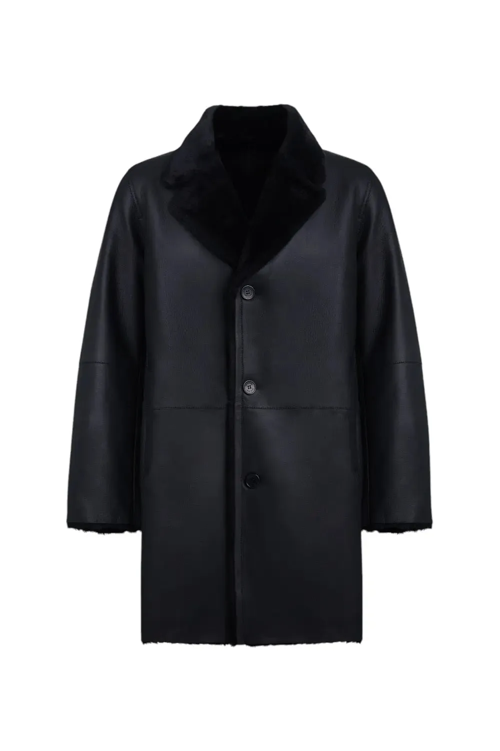 Flavio Classic Sheepskin Leather Coat