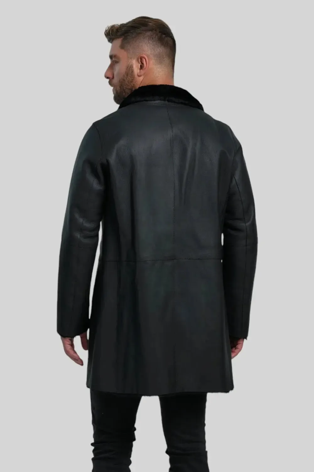 Flavio Classic Sheepskin Leather Coat