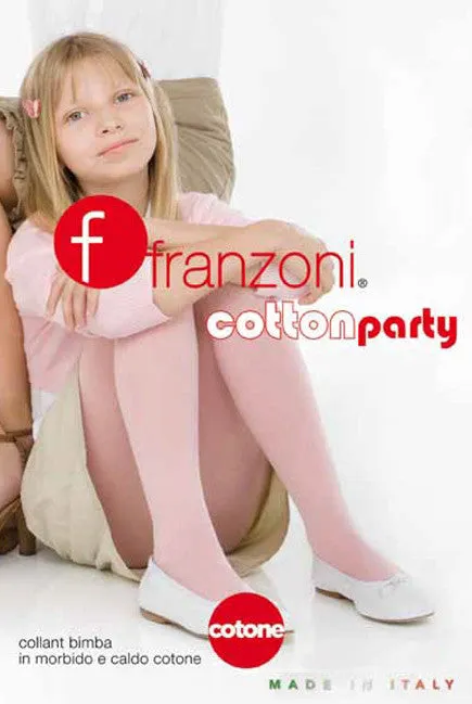 Franzoni Girls Cotton Party Opaque Colored Tights