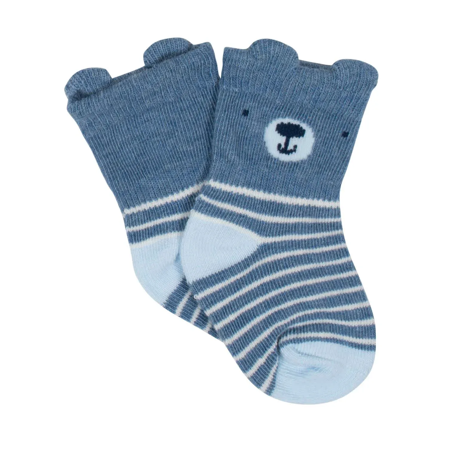 Gerber® Organic 4-Pack Baby Boys Teddy Wiggle Proof Socks