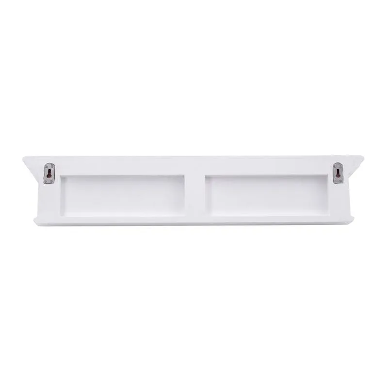 Halifax White Painted 6 Hook Coat Rack Shelf