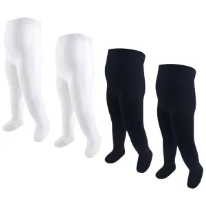 Hudson Baby Cotton Rich Tights, Black White