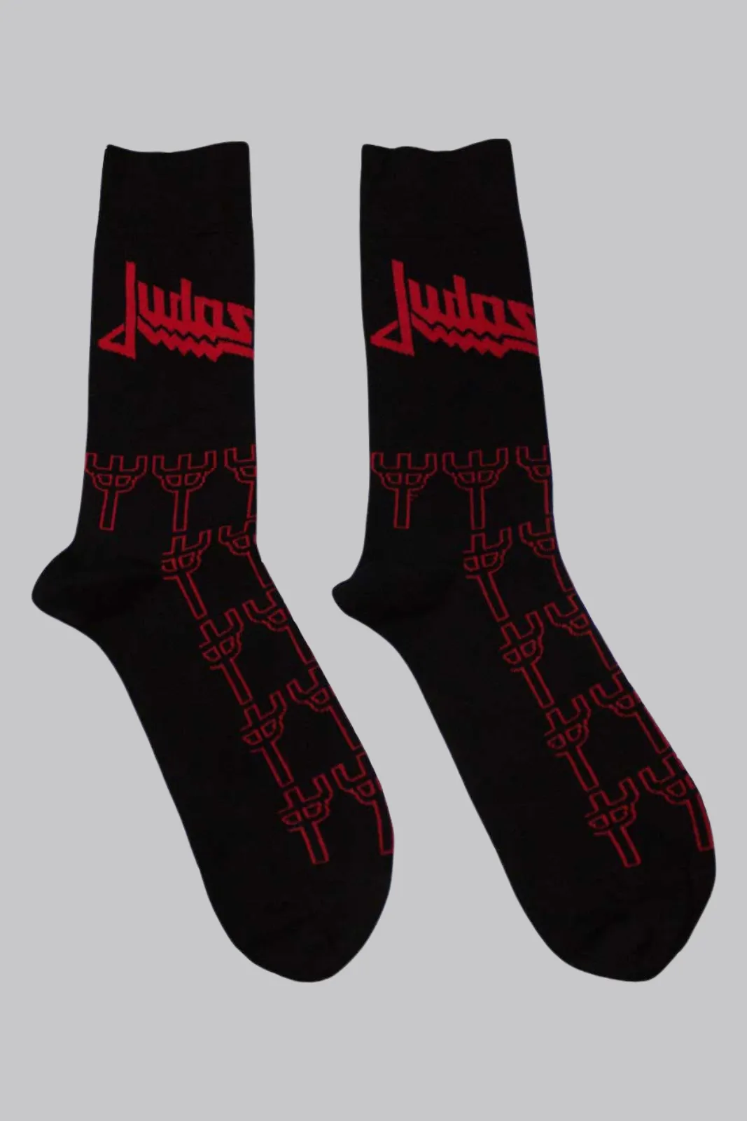 Judas Priest Trident Pattern Socks