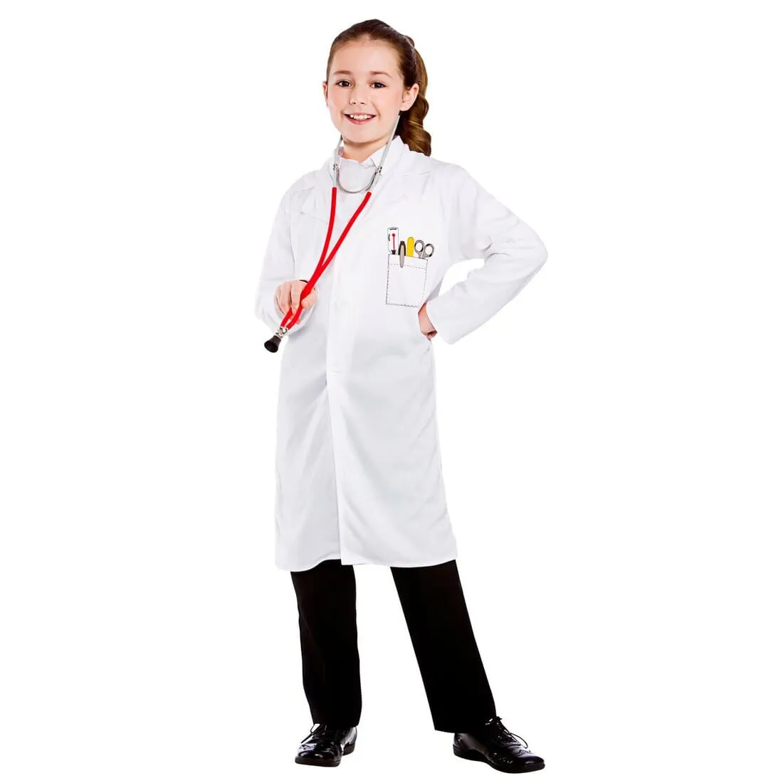 Kids Doctors White Lab Coat Fancy Dress Halloween Costume