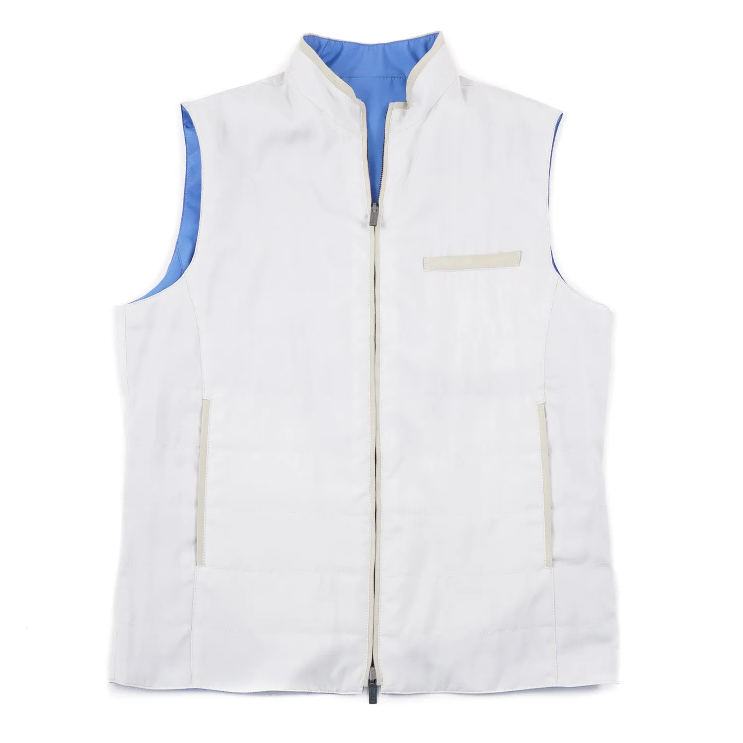 Kiton Lightweight Reversible Silk Vest