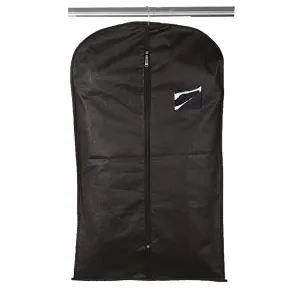 Kuber Industries Coat Cover|Foldable Blazer Cover|Suit Cover With Zipper Closure|Cloth Organizer For Dust Proof Jacket|BLACK