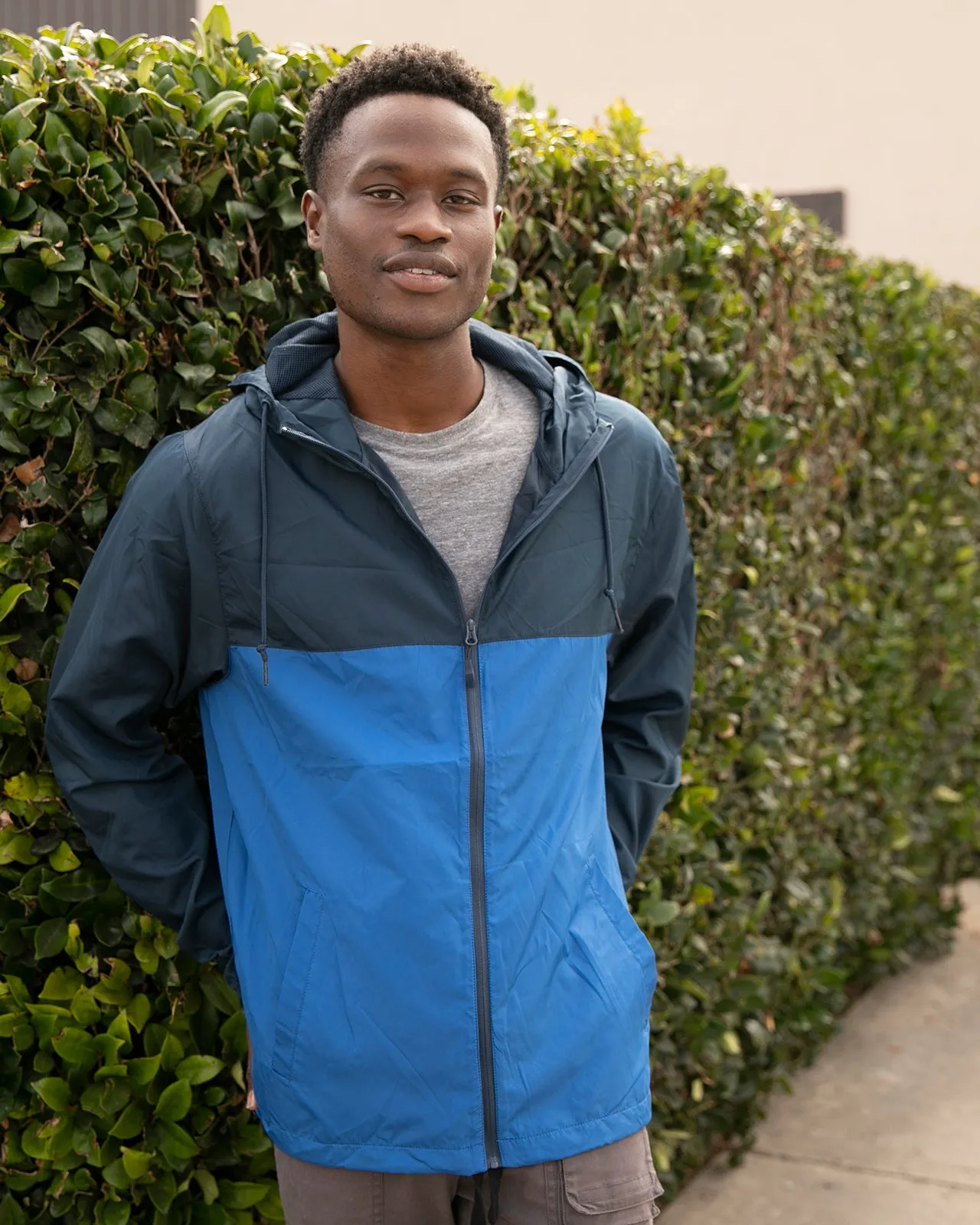 Lightweight Windbreaker Full-Zip Jacket