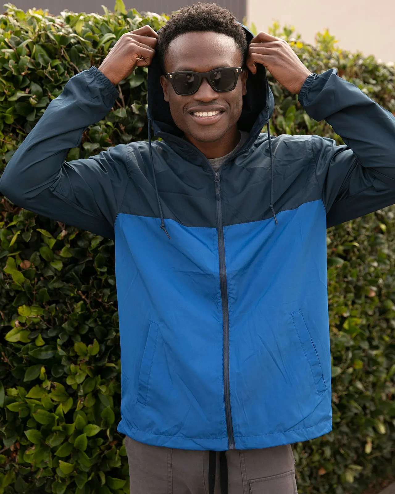 Lightweight Windbreaker Full-Zip Jacket