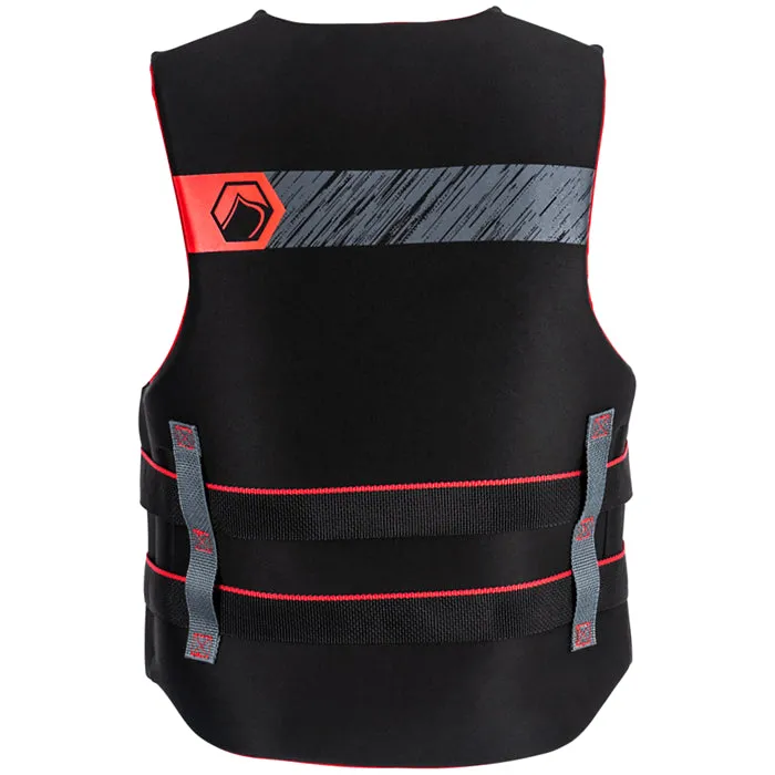 Liquid Force Hinge Classic CGA 2023 Wakeboarding Vest, Black/Red