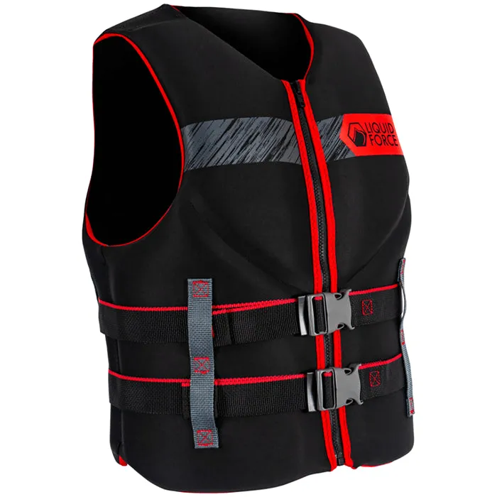 Liquid Force Hinge Classic CGA 2023 Wakeboarding Vest, Black/Red