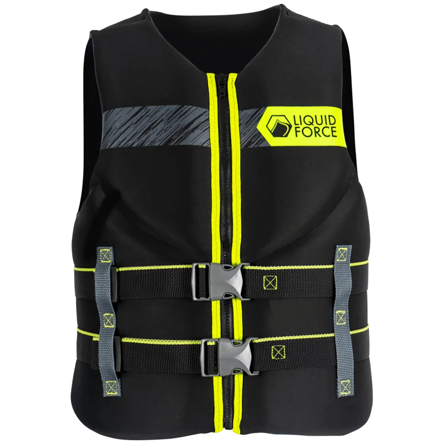 Liquid Force Hinge Classic CGA 2023 Wakeboarding Vest, Black/Yellow