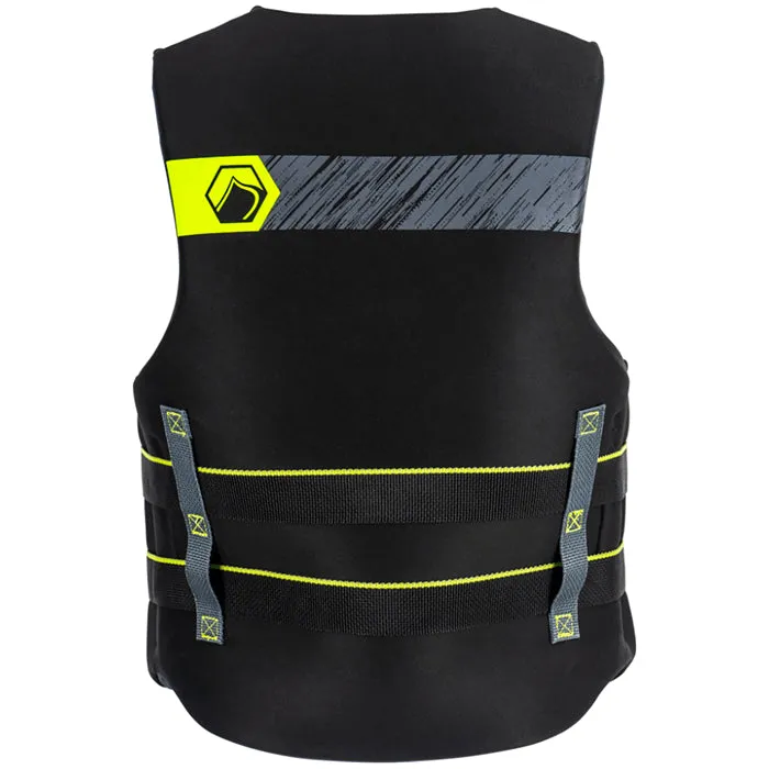 Liquid Force Hinge Classic CGA 2023 Wakeboarding Vest, Black/Yellow