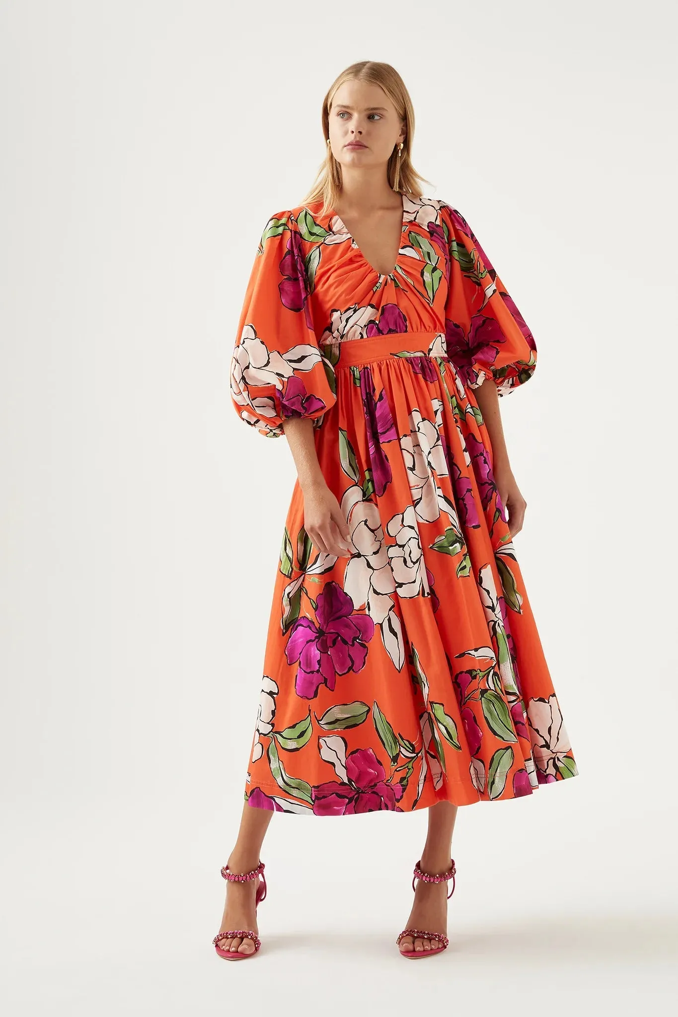 Marlene Floral Midi Dress