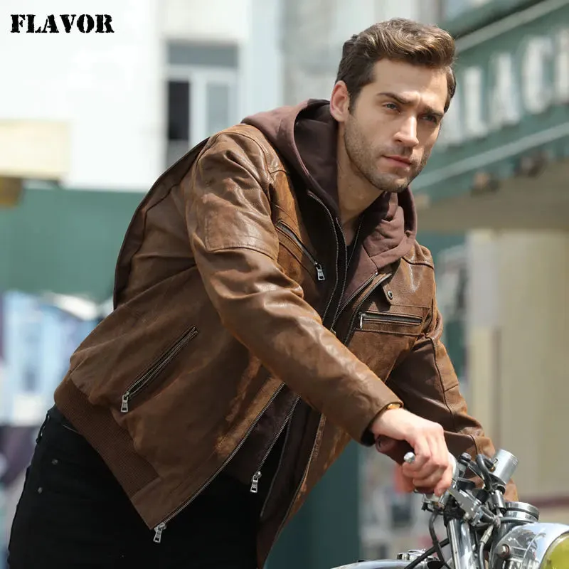 Men's Brown Leather Jacket