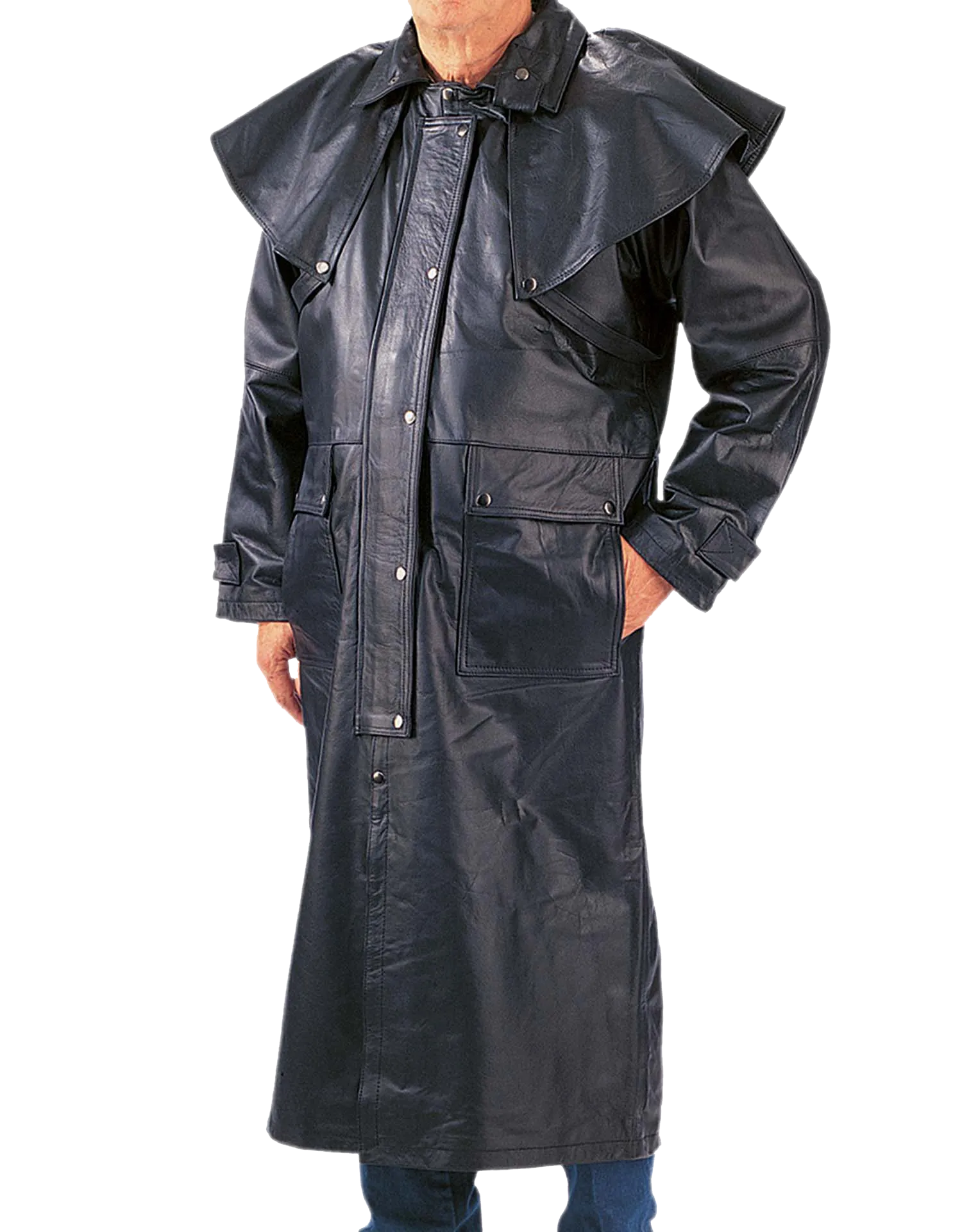 Men's Leather Duster 809