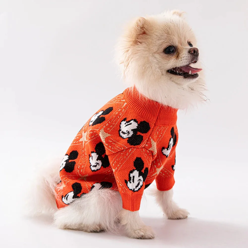 “Mickey Mouse” Pullover Dog Sweater