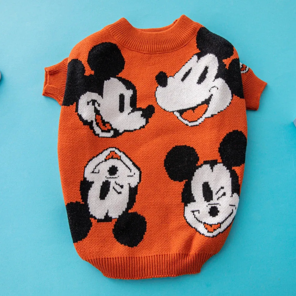 “Mickey Mouse” Pullover Dog Sweater