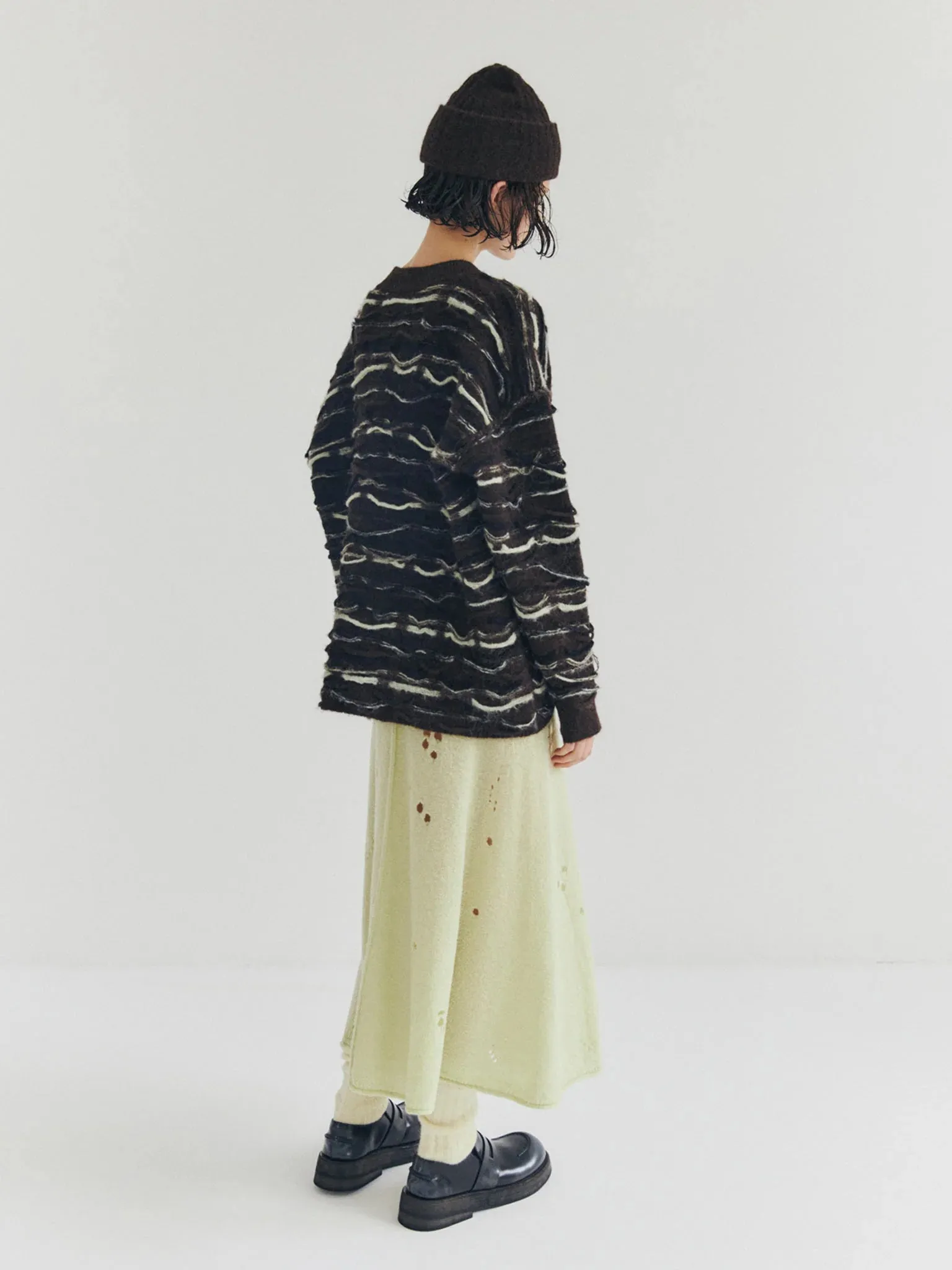 Motsure sweater Multicolor frayed sweater