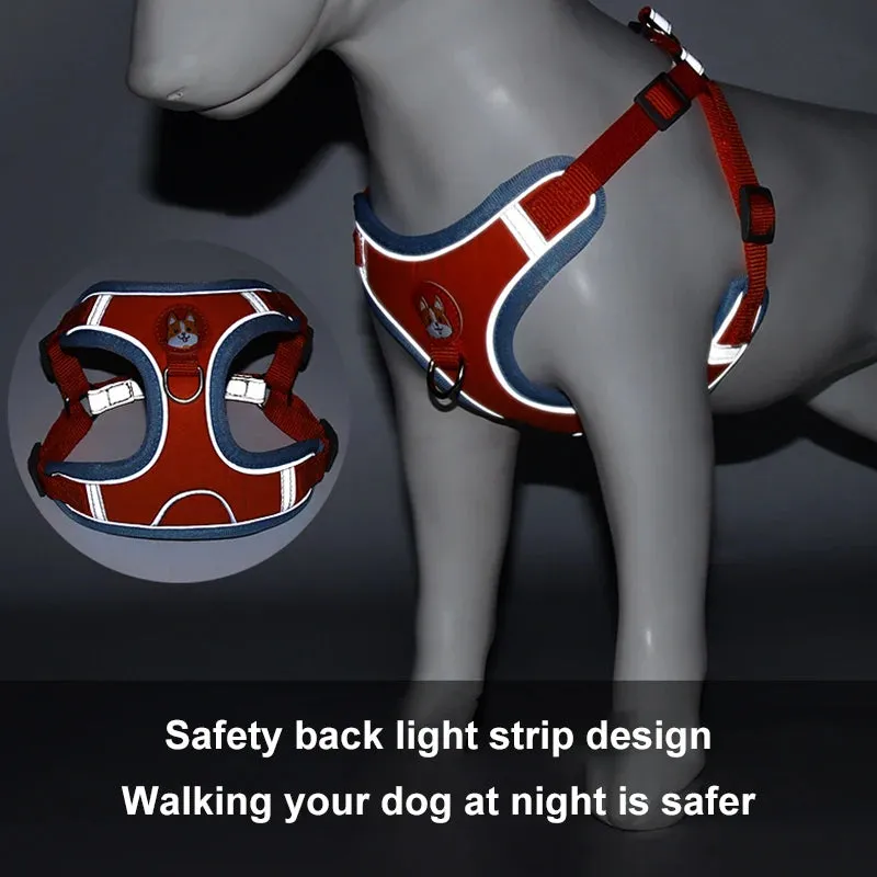 No Pull Dog Harness: Small Dogs & Puppies, Lightweight, Reflective, Escape-Proof