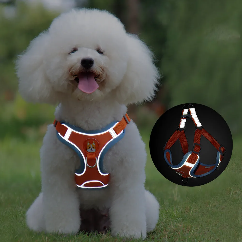 No Pull Dog Harness: Small Dogs & Puppies, Lightweight, Reflective, Escape-Proof