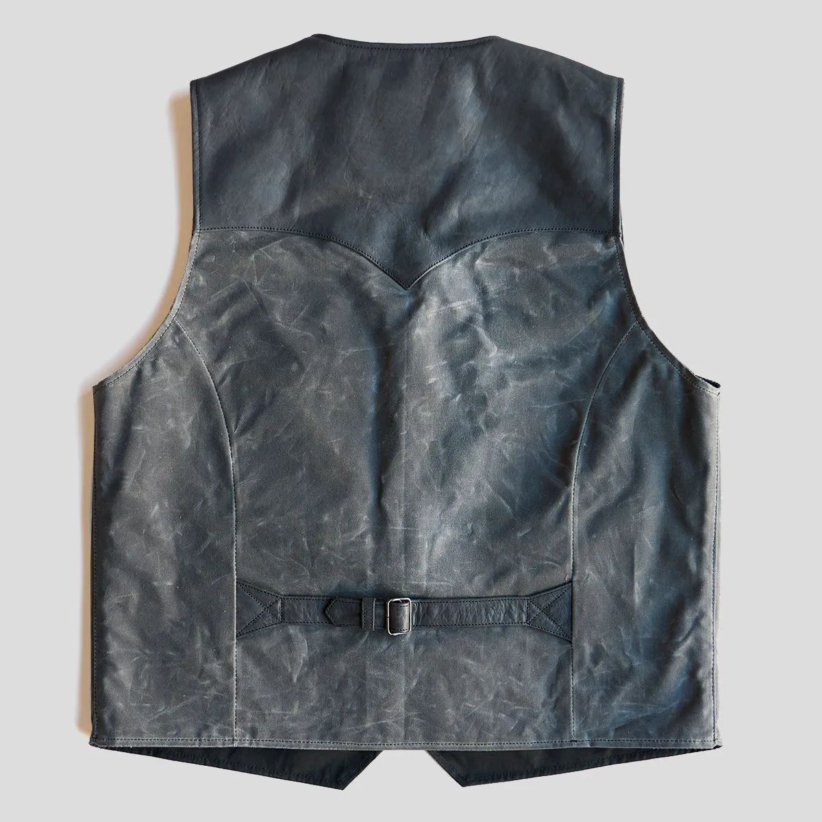 No.450 Jackson Canvas & Bison Vest | Charcoal