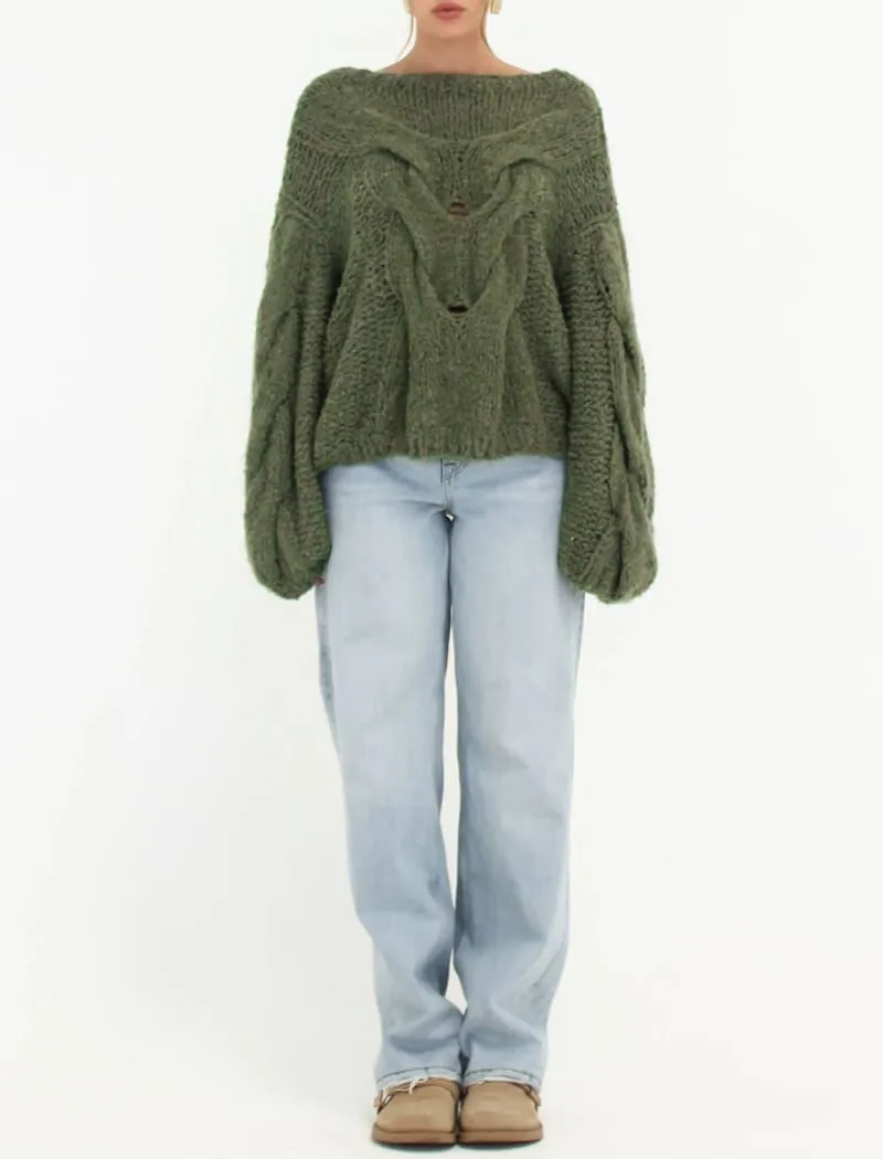 Nonna Sweater | Moss