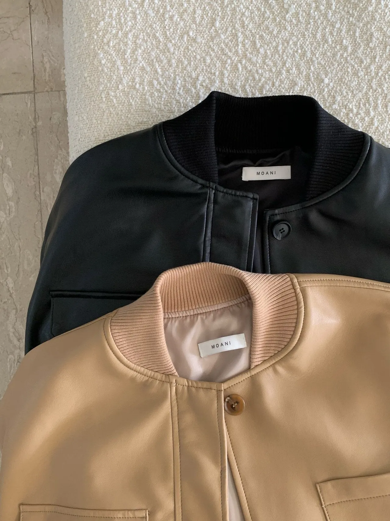 PHILLIP VEGAN LEATHER BLOUSON JACKET