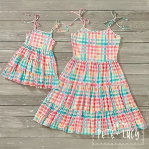 Rainbow Plaid Sundress