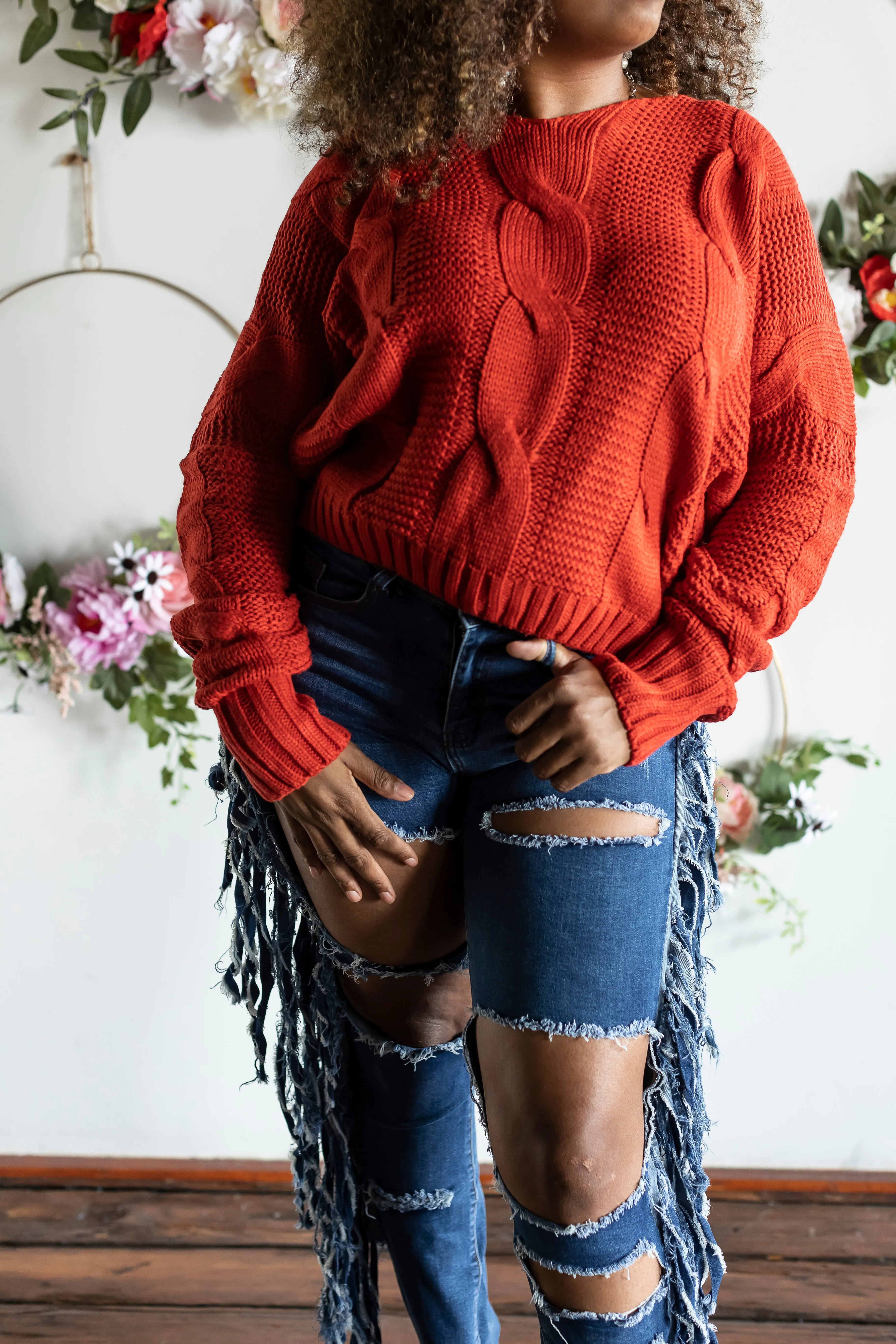 Red Cozy sweater