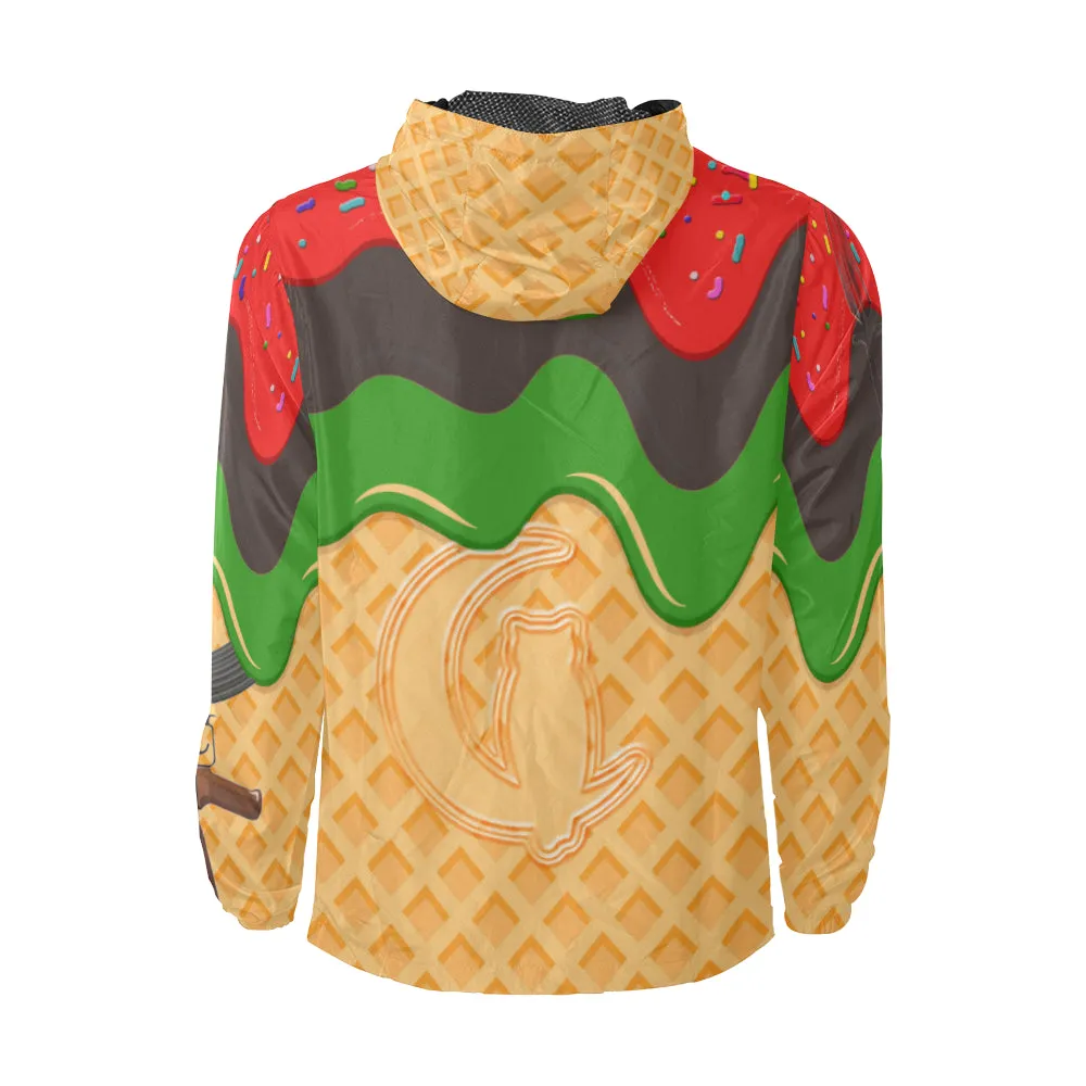 RVLTN ICE CREAM All Over Print Windbreaker for Unisex