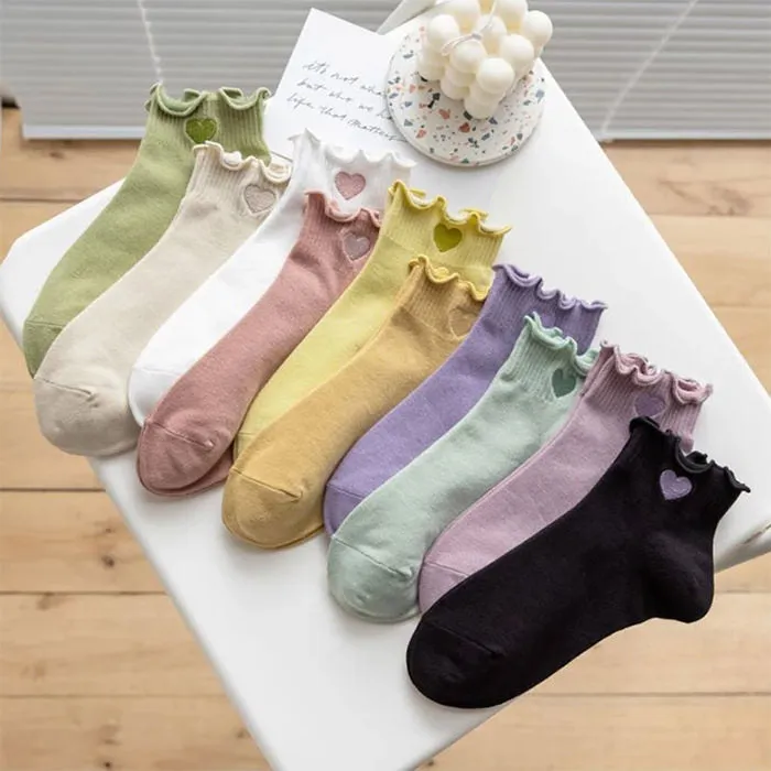 Soft Girl Heart Socks