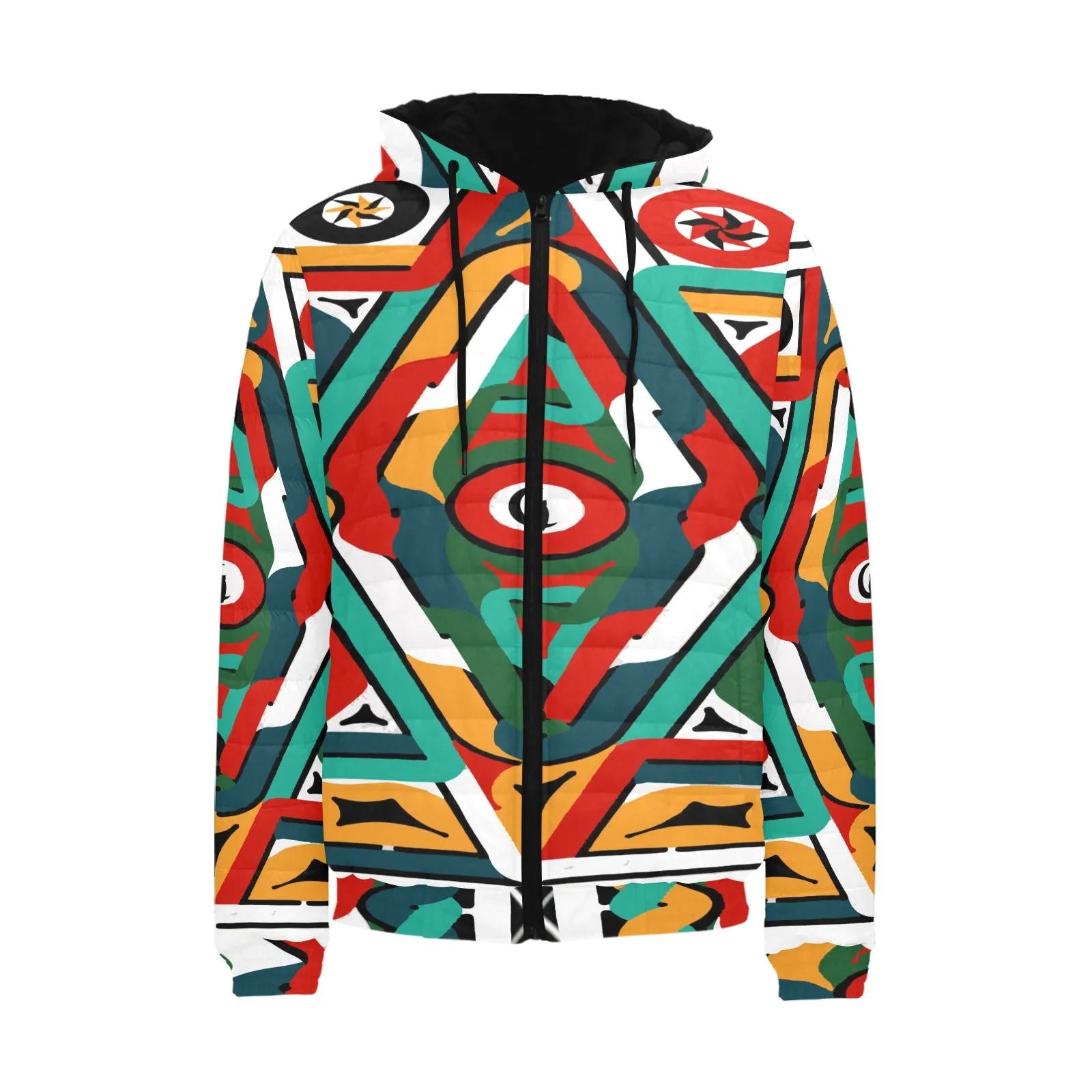 TEMBE ART PADDED HOODIE JACKET Men's Padded Hooded Jacket