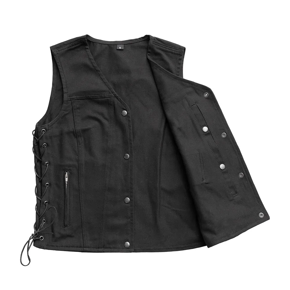 Tiff Women's Motorcycle Twill Vest