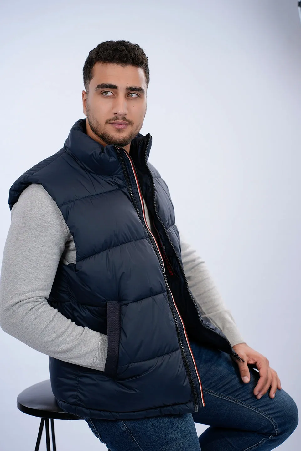 Tom Tailor Navy Puffer Vest